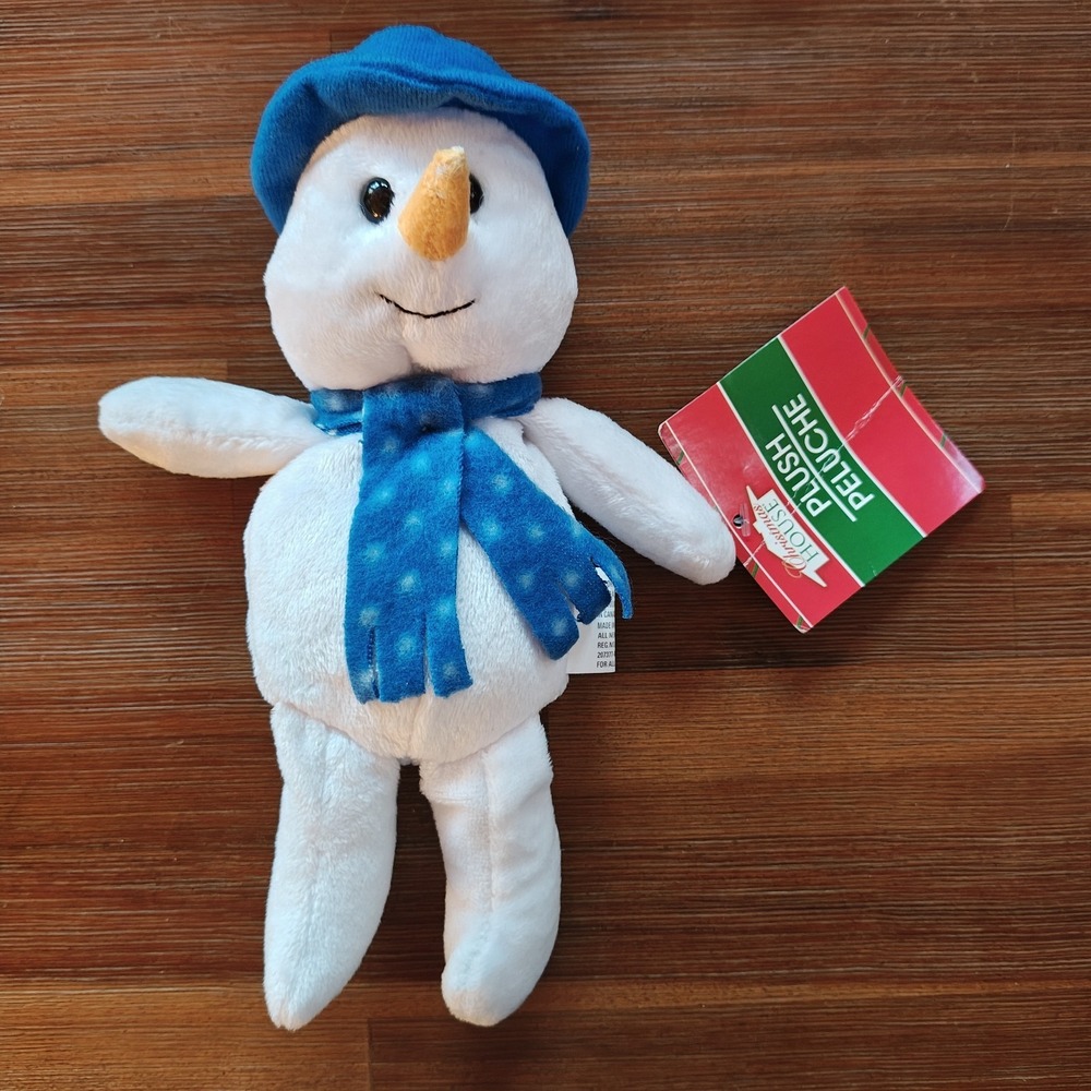 Greenbrier Christmas House Winter Snowman Lovey 8" Plush Stuffed Animal Toy NWT‎